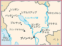 カンボジア地図